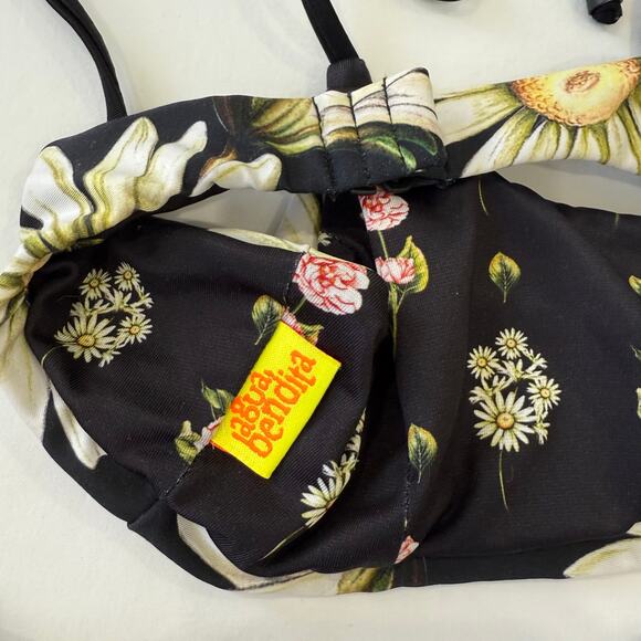 Agua Bendita Bikini Set Reversible Genoveva Daisy Top and Bottom size S - Picture 7 of 7